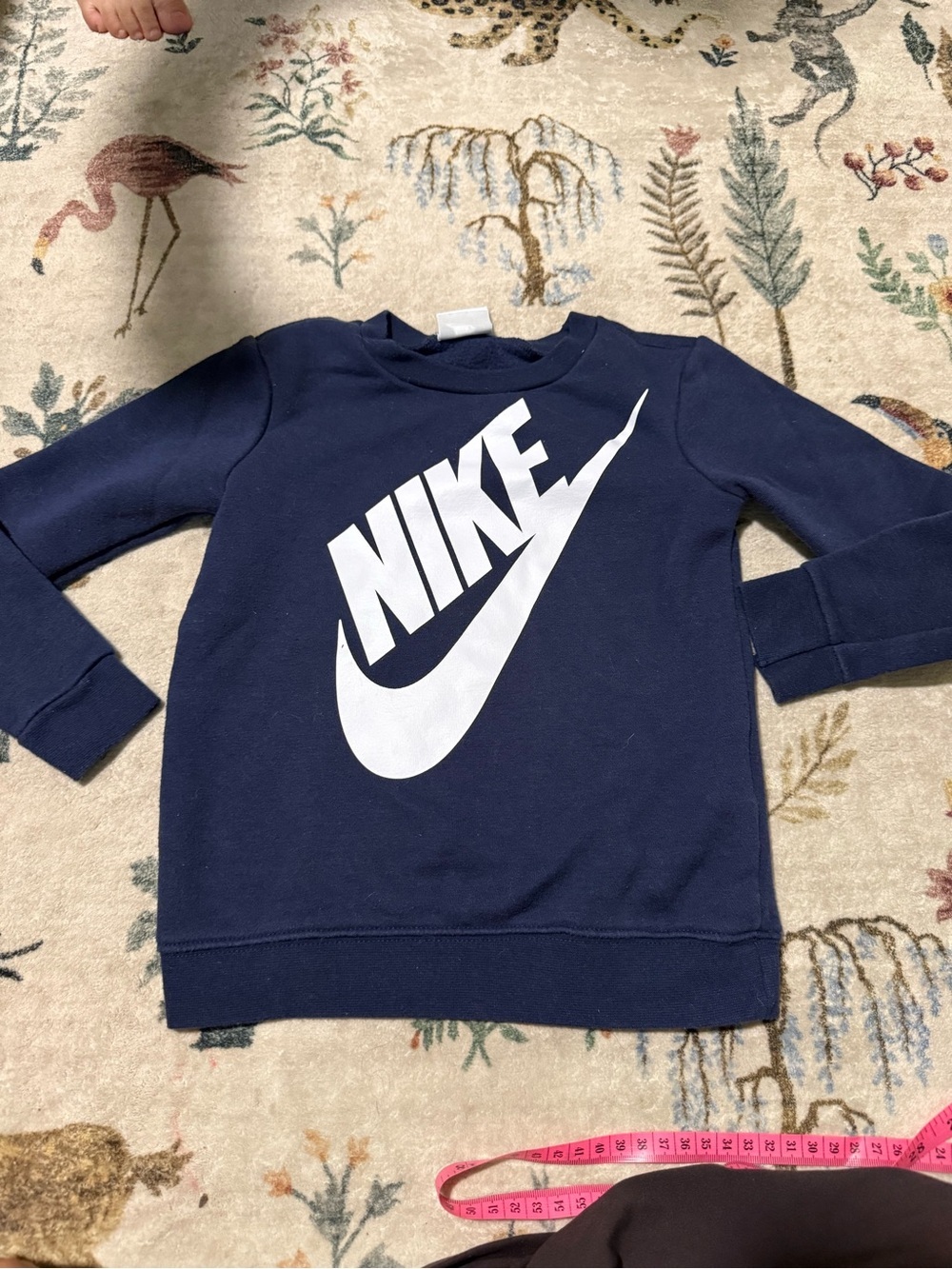 Nike Kids' Navy Blue Logo Sweatshirt 4T